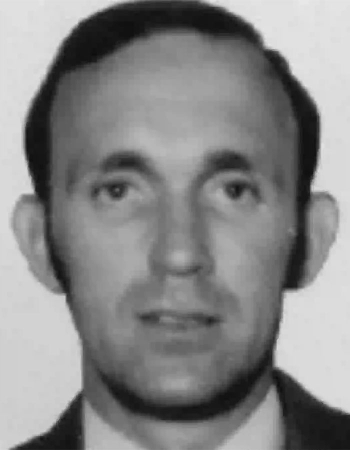 Black and white close-up photo of a man related to newly released DB Cooper FBI documents investigation. Black and white close-up photo of a man related to newly released DB Cooper FBI documents investigation.