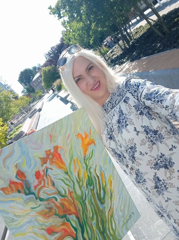 "Do You Like To Draw Flowers?": I Paint Lilies And Enjoy The Process (12 Pics)