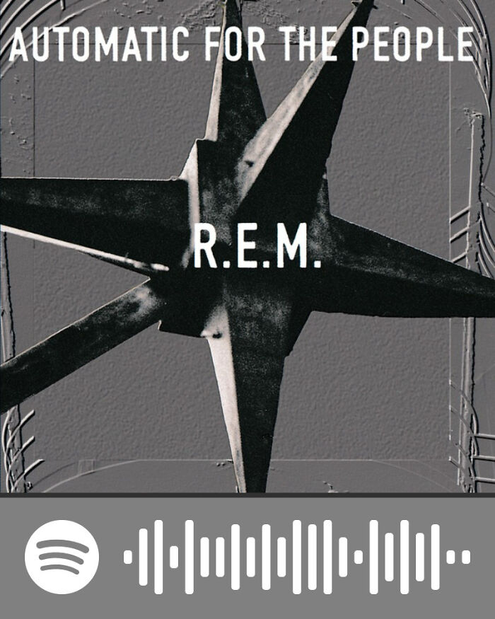Album cover of Automatic for the People by R.E.M., featured in songs that hurt so good playlist according to netizens.