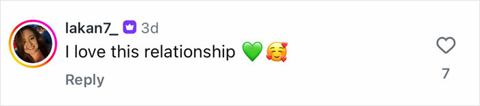 Social media comment expressing love for the relationship amid Harry Potter stars' surprise reunion excitement. Social media comment expressing love for the relationship amid Harry Potter stars' surprise reunion excitement.