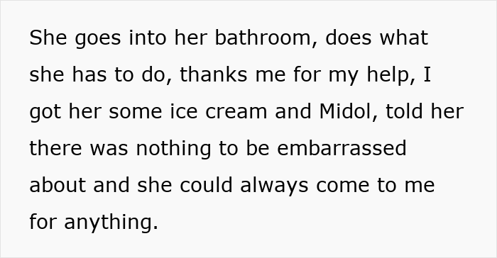 Text about a mom supporting her 12-year-old daughter during menstruation celebration with care and reassurance. Text about a mom supporting her 12-year-old daughter during menstruation celebration with care and reassurance.