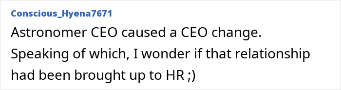 Comment about Astronomer interim CEO change and controversy following Andy Byron's resignation shared on forum. Comment about Astronomer interim CEO change and controversy following Andy Byron's resignation shared on forum.