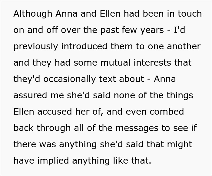 Text passage discussing best friend sabotage in relationships, focusing on misunderstandings and mutual communication issues.