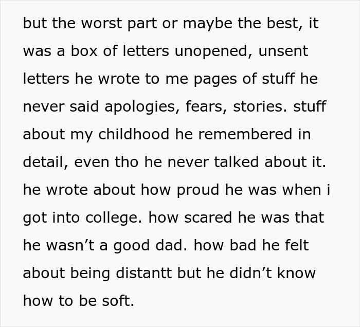 Box of unopened letters found in storage unit revealing a dad’s hidden fears, stories, and emotions about his child. Box of unopened letters found in storage unit revealing a dad’s hidden fears, stories, and emotions about his child.