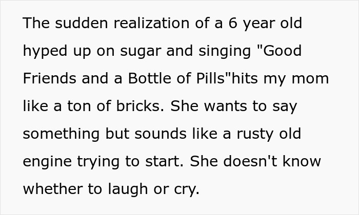 6-year-old sugar rush turns into mini metalhead, surprising mom’s babysitting plan with energetic singing and chaos. 6-year-old sugar rush turns into mini metalhead, surprising mom’s babysitting plan with energetic singing and chaos.