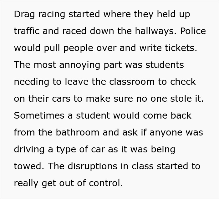 Students racing down school hallways and lanes caused disruptions, with police issuing tickets to control the chaos. Students racing down school hallways and lanes caused disruptions, with police issuing tickets to control the chaos.