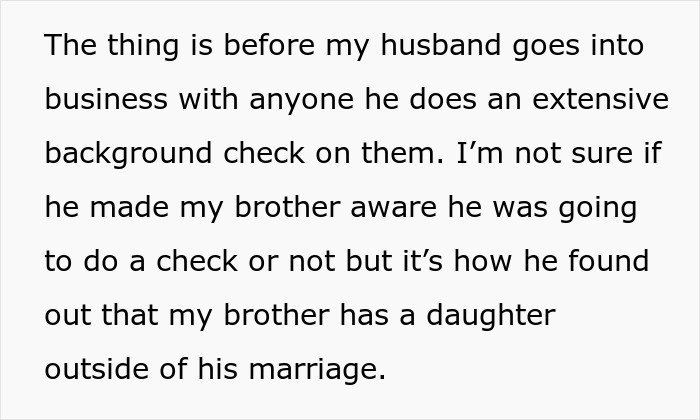 Text excerpt about man’s secret child revealed by sister causing potential divorce and his anger.