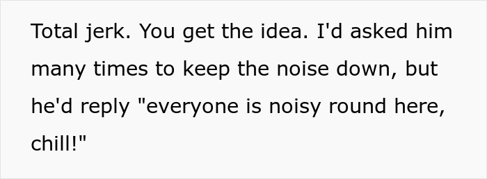 Text on white background about a man getting revenge on his late-night neighbor by turning his smart air con into a 3AM ice machine. Text on white background about a man getting revenge on his late-night neighbor by turning his smart air con into a 3AM ice machine.