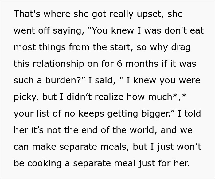 Woman Has The Palate Of A Five Year Old, Her BF Starts Refusing To Cook For Her Woman Has The Palate Of A Five Year Old, Her BF Starts Refusing To Cook For Her