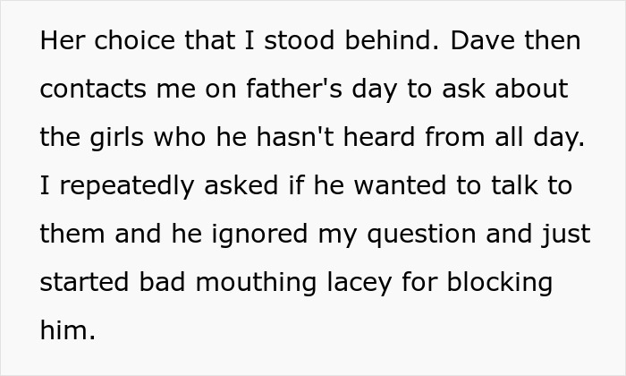 Text excerpt about a man facing legal consequences as a deadbeat dad after refusing his wife a small favor. Text excerpt about a man facing legal consequences as a deadbeat dad after refusing his wife a small favor.