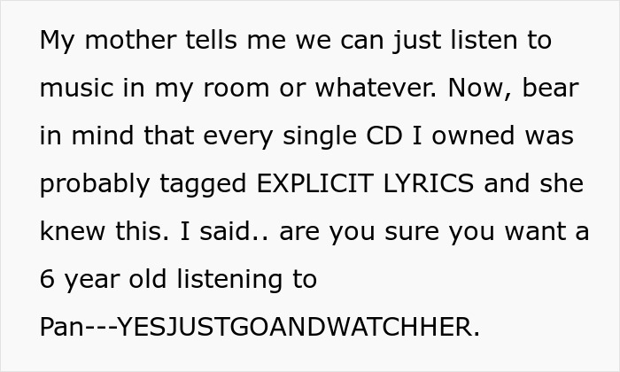 Text about a mom’s surprise babysitting plan backfiring as a 6-year-old gets a sugar-fueled metalhead music session. Text about a mom’s surprise babysitting plan backfiring as a 6-year-old gets a sugar-fueled metalhead music session.