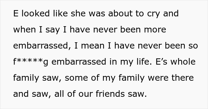Man plans public proposal at wedding, causing bride to cry and leaving girlfriend deeply embarrassed in front of family and friends.