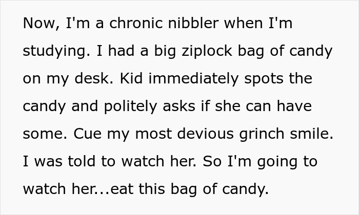 Text describing a mom’s surprise babysitting plan backfiring as a teen turns a 6-year-old into a mini metalhead with a sugar rush. Text describing a mom’s surprise babysitting plan backfiring as a teen turns a 6-year-old into a mini metalhead with a sugar rush.