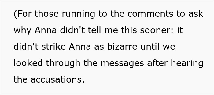 Text about best friend sabotage in relationship with boyfriend, discussing messages and accusations after discovery.