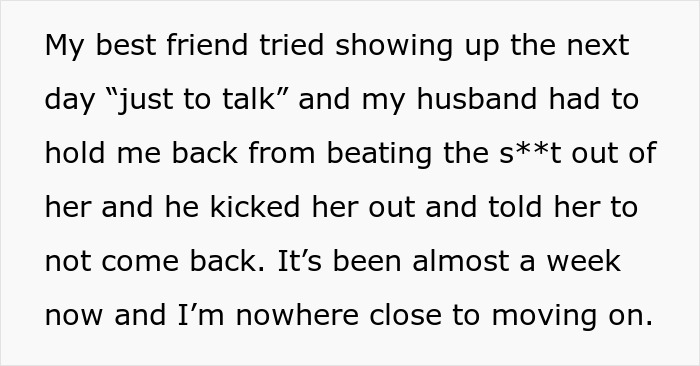 Text excerpt describing a lady shocked as her bestie forcefully kissed her husband, raising questions of a hidden affair. Text excerpt describing a lady shocked as her bestie forcefully kissed her husband, raising questions of a hidden affair.