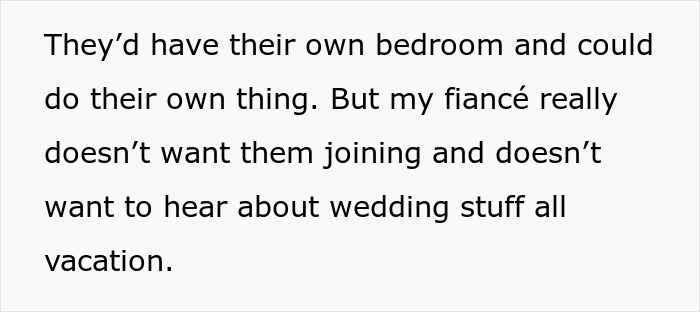 Couple planning a stress-free trip before wedding, facing moms wanting to tag along and discuss guest lists. Couple planning a stress-free trip before wedding, facing moms wanting to tag along and discuss guest lists.
