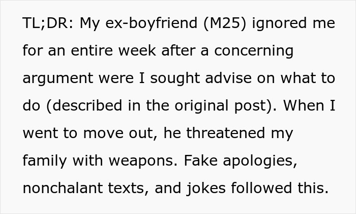 Alt text: Woman rethinks her relationship after red-flag argument with boyfriend, ending up fearing for her safety. Alt text: Woman rethinks her relationship after red-flag argument with boyfriend, ending up fearing for her safety.