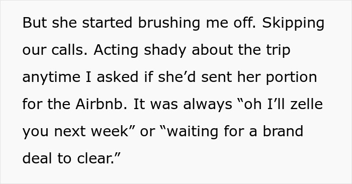 Text about a lady ditching bestie for a wannabe influencer and expecting to use her studio for a party, then getting mad when refused. Text about a lady ditching bestie for a wannabe influencer and expecting to use her studio for a party, then getting mad when refused.