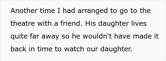 Man cancels girlfriend’s plans to go on a cycle trip instead of spending time with his daughter. Man cancels girlfriend’s plans to go on a cycle trip instead of spending time with his daughter.