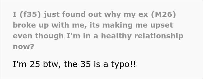 Woman revisiting past breakup after learning from friend she was the other woman in the relationship.