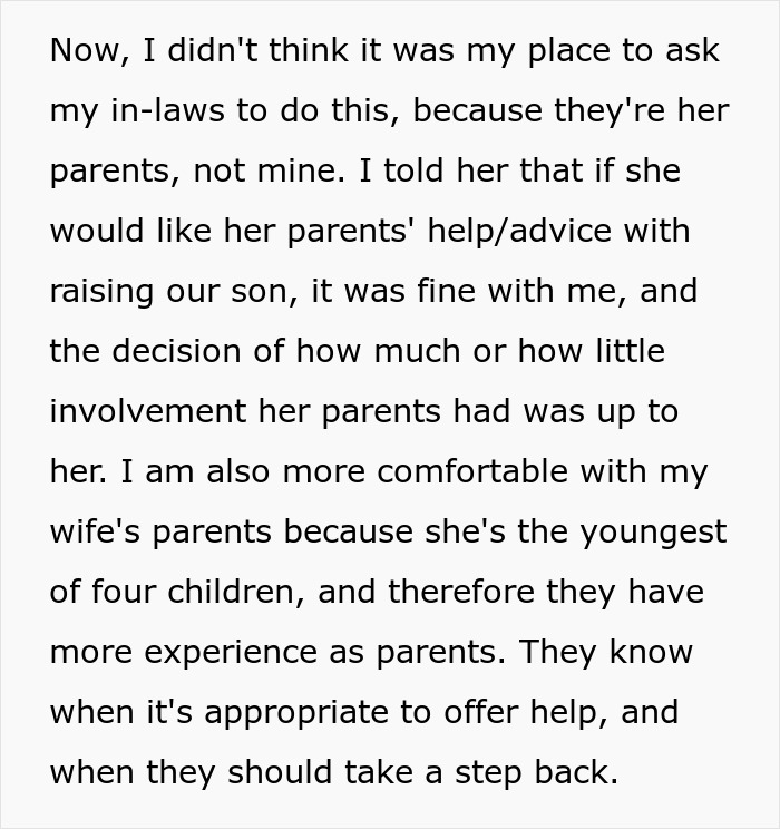 Overprotective mom upset son lets in-laws help with baby while not allowing her involvement in parenting. Overprotective mom upset son lets in-laws help with baby while not allowing her involvement in parenting.