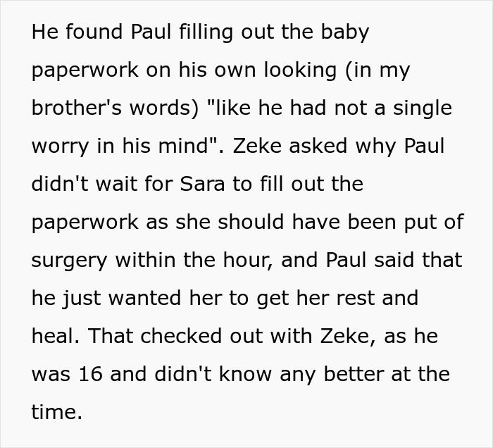 Text excerpt from a story about a lady seeking revenge involving convincing a wife to unknowingly name their baby after her. Text excerpt from a story about a lady seeking revenge involving convincing a wife to unknowingly name their baby after her.