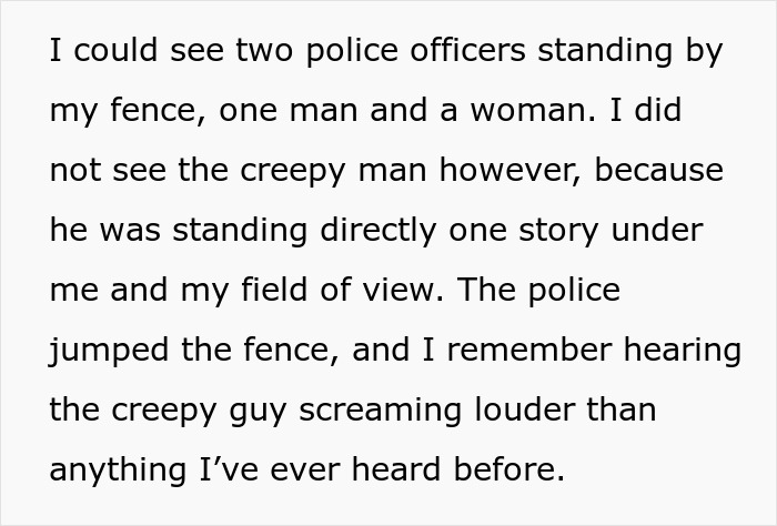 Man standing on patio with police officers nearby, displaying unsettling behavior associated with autism traits. Man standing on patio with police officers nearby, displaying unsettling behavior associated with autism traits.