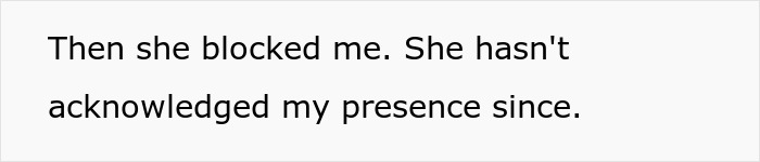 Text message screenshot showing a person saying their daughter blocked them amid generational trauma and apology demands.