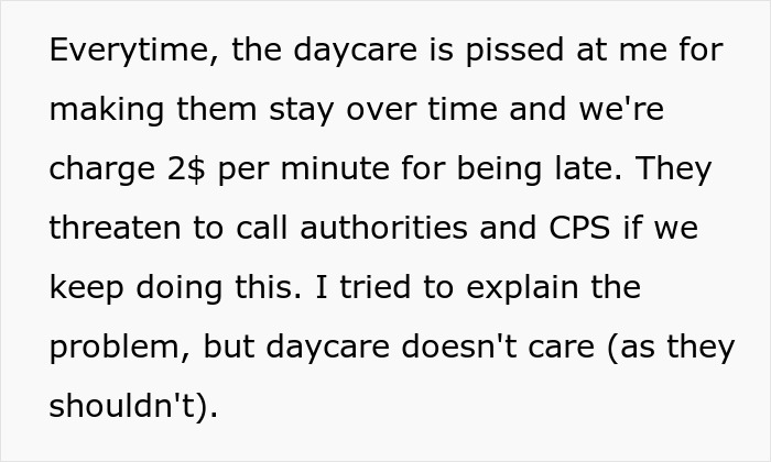 Mom dealing with daycare threats to call CPS after repeated no-shows during ex's custody weeks. Mom dealing with daycare threats to call CPS after repeated no-shows during ex's custody weeks.