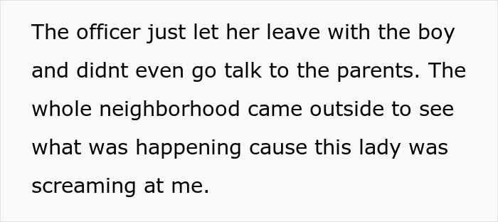 Text showing a neighbor reacting angrily after a guy called cops on a 2-year-old wandering the streets alone. Text showing a neighbor reacting angrily after a guy called cops on a 2-year-old wandering the streets alone.