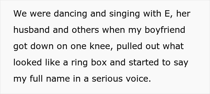 Man plans public proposal at wedding without asking, causing bride to be left in tears and girlfriend feeling embarrassed.