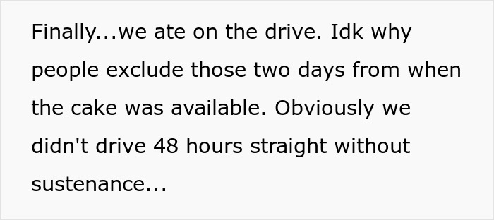 Text about wife wanting her birthday cake, frustrated when husband eats her week-old treat, highlighting cake and birthday conflict. Text about wife wanting her birthday cake, frustrated when husband eats her week-old treat, highlighting cake and birthday conflict.