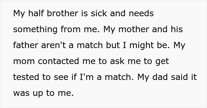 Text about parents and kid care in a parenting context discussing family health and matching for medical testing. Text about parents and kid care in a parenting context discussing family health and matching for medical testing.