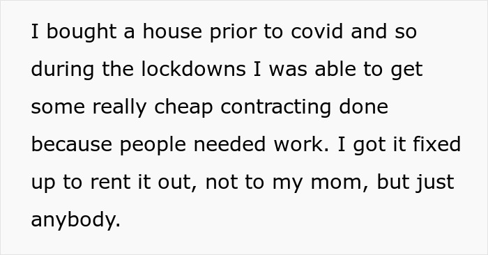 Text excerpt about secretly owning and renting mom’s house like a stranger, revealing family rental secrets. Text excerpt about secretly owning and renting mom’s house like a stranger, revealing family rental secrets.