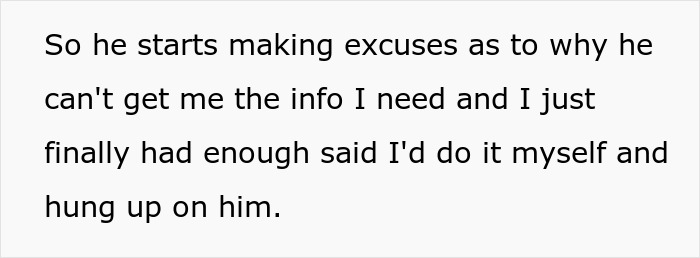 Text showing frustration with a deadbeat dad making excuses and refusing to grant a small favor to his wife. Text showing frustration with a deadbeat dad making excuses and refusing to grant a small favor to his wife.