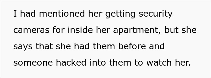 Text discussing a woman living quietly until her coworker moves in and demands rides without notice or tact.