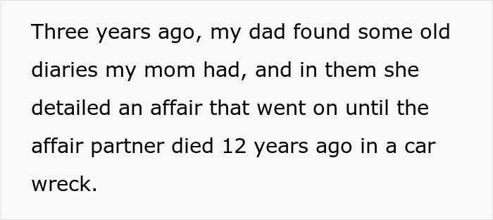 Text excerpt from old diaries revealing affair details and a dad’s reaction after DNA proves his illegitimate son is his golden child. Text excerpt from old diaries revealing affair details and a dad’s reaction after DNA proves his illegitimate son is his golden child.