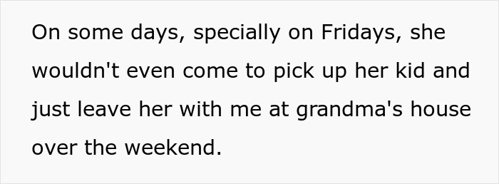 Teenager drawing the line after years of unpaid babysitting and lack of respect while caring for sister’s kids.
