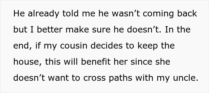Text excerpt from a dispute between father and son involving changing house locks and police intervention. Text excerpt from a dispute between father and son involving changing house locks and police intervention.