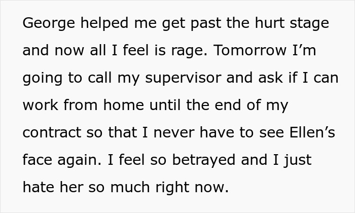 Text describing feelings of betrayal and rage caused by best friend sabotage in a relationship with boyfriend.