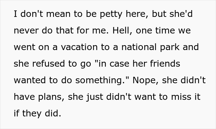 Text excerpt showing a guy stumped as his daughter demands an apology related to generational trauma and family issues.