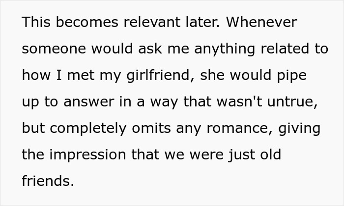 Text about a man publicly demoted to friend by girlfriend, omitting romance and acting like old friends. Text about a man publicly demoted to friend by girlfriend, omitting romance and acting like old friends.