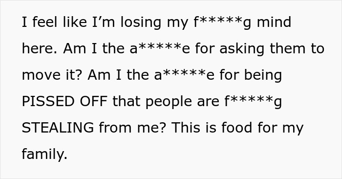 Angry man rants about neighbor who won’t move farm stand causing people to steal food meant for his family. Angry man rants about neighbor who won’t move farm stand causing people to steal food meant for his family.
