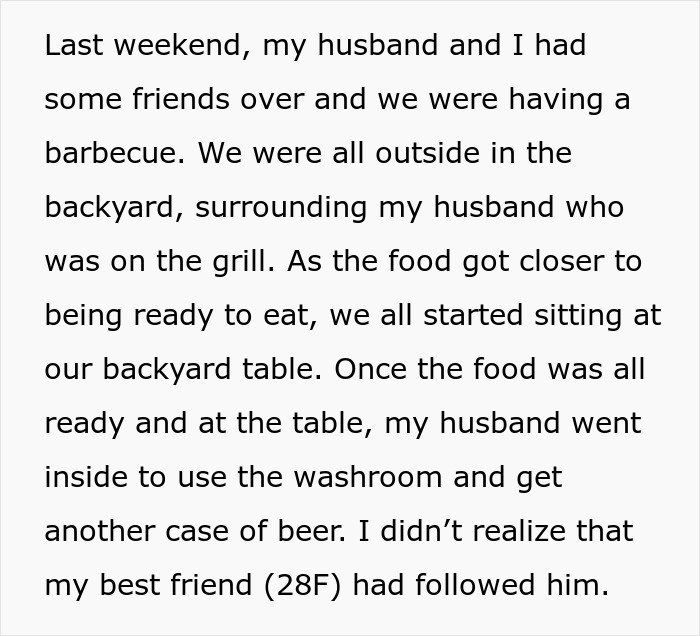 Woman shocked as bestie forcefully kissed her husband, raising questions about a possible hidden affair between them. Woman shocked as bestie forcefully kissed her husband, raising questions about a possible hidden affair between them.