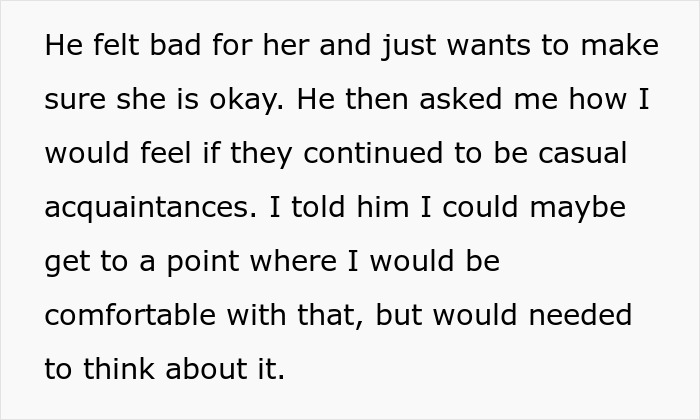 Text excerpt showing a conversation about hubby’s emotional reunion with ex and lingering feelings raising red flags for wife. Text excerpt showing a conversation about hubby’s emotional reunion with ex and lingering feelings raising red flags for wife.