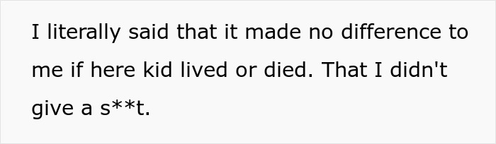 Text image with a harsh statement reflecting parents and kid care challenges in parenting discussions. Text image with a harsh statement reflecting parents and kid care challenges in parenting discussions.