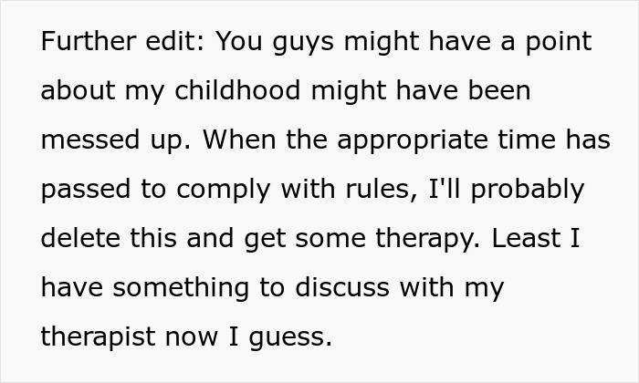Text excerpt discussing a troubled childhood and the need for therapy after dealing with an unhinged stepfather. Text excerpt discussing a troubled childhood and the need for therapy after dealing with an unhinged stepfather.