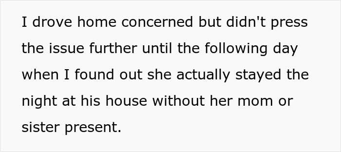 Text excerpt about 8-year-old spending the night at mom's boyfriend's house without family or female present. Text excerpt about 8-year-old spending the night at mom's boyfriend's house without family or female present.