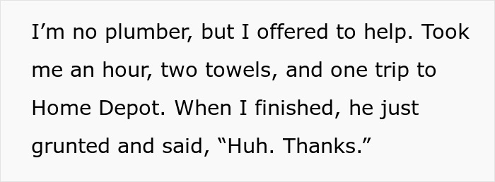 Alt text: Neighbor fixes sink for quiet retiree who suddenly passes and leaves him his apartment in a shocking gesture.