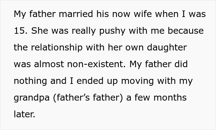 Text excerpt describing a father and son conflict involving house lock changes and police involvement. Text excerpt describing a father and son conflict involving house lock changes and police involvement.